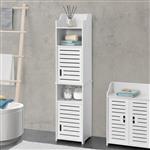 Badkamerkast Mora kolomkast HKC 135x32x32 cm wit