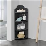 Hoekkast Bjurholm met 4 vakken 90x28x28 cm donkergrijs