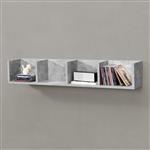 Wandrek Ekero met 4 vakken 95x17x16,5 cm betonkleurig