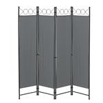 Tuinscherm Saragossa scheidingswand 171x160 cm donkergrijs