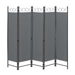 Tuinscherm Saragossa scheidingswand 171x200 cm donkergrijs