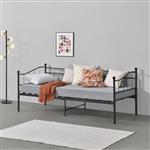 Eenpersoons slaapbank Arjeplog 90x200 cm zwart