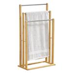 [en.casa] Bamboe handdoekrek Porsanger 46x24x84 cm vrijstaand