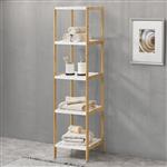 Opbergrek staand Balsfjord met 5 planken