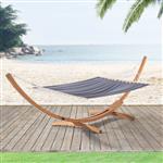 [en.casa] Hangmat met standaard Langadia 415x120x125 cm