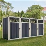 [pro.tec] Containerombouw Tarbek antraciet 121x292x82 cm