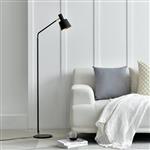 [lux.pro] Vloerlamp staande lamp Bristol metaal 140 cm zwart