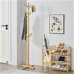 [en.casa] Bamboe kledingrek Jämsä kapstok 38x38x176 cm