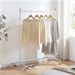 [en.casa] Kledingrek Haderup 137x100x45cm wit