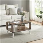 [en.casa] Salontafel Århus 40x70x50 cm Eiken