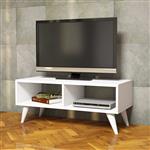 [en.casa] TV meubel Aaskov 90x35x35 cm wit