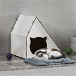 [en.casa] Kattenhuis Lani 40x42x40 cm wit