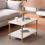 [en.casa] Salontafel Jelling 43x70x44 cm wit