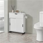 [en.casa] Badkamerkast Kempele niskast 67x52x17 cm wit