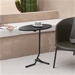 [en.casa] Bijzettafel Karlebo 55x60x30 cm zwart