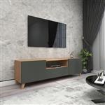 [en.casa] TV meubel Torsby 46x140x30 cm eiken en antraciet