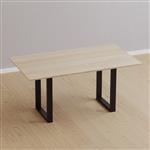 [en.casa] Stalen onderstel set van 2 U tafelpoot 40x28 cm zwart mat