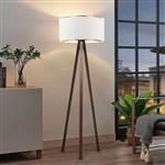 [lux.pro] Staande lamp Newport vloerlamp 140 cm E27 wit en goud