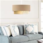 [lux.pro] Design hanglamp Loughborough E27 wit beige en geel