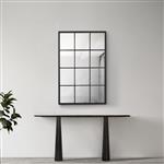 [en.casa] Spiegel Cupello hangend 90x60 cm zwart mat