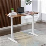 [pro.tec] Bureau Arogno zit sta elektrisch verstelbaar 120x60 cm eikenkleurig en zwart