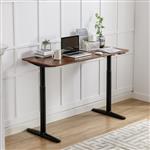 [pro.tec] Bureau Arogno zit sta elektrisch verstelbaar 140x60 cm walnootkleurig en zwart