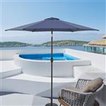 casa.pro Tuin parasol Altino stokparasol Ø270x235 cm marineblauw