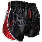Booster Muay Thai Short Ad Vintage Shield Zwart Rood
