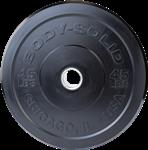 Body-Solid Chicago Extreme Zwarte Olympische Bumperplates 25 kg