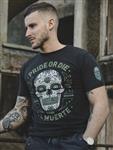 PRiDEorDiE Hasta La Muerte T Shirt Zwart