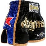 Fluory Muay Thai Short Kickboks Broek Zwart MTSF08