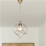 [lux.pro] Hanglamp Beeston E27 bronskleurig antiek