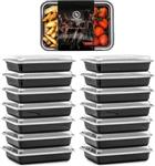 Meal Prep Bakjes - 14 stuks - 1 compartiment - 1L - Fitcrafters