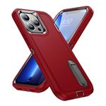 iPhone XS Max Armor Hoesje met Kickstand - Shockproof Cover Case Rood