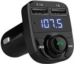 FM transmitter draadloos + Bluetooth 2x USB SD carkit auto