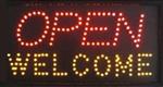OPEN welkom lamp LED verlichting reclame bord lichtbak #F