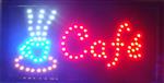Cafe koffie lamp LED verlichting reclame bord lichtbak #L