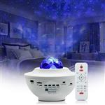 Galaxy lamp projector sterrenhemel nachtlamp sterrenhemel + bluetooth *WIT*