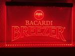 Bacardi breezer neon bord lamp LED cafe verlichting reclame lichtbak *rood*