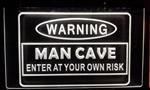 Enter at own risk mancave neon bord lamp LED verlichting lichtbak #3