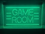 Game room neon bord lamp LED  verlichting reclame lichtbak *groen*