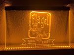 Flugel party neon bord lamp LED verlichting reclame lichtbak #1 *geel*