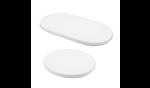 Set van 3 hoeslakens voor 7 in 1 OVAAL babybed  - 100% katoen Wit