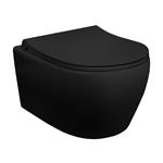 Wandcloset Aquasplash Aloni Keramiek Met RVS Sproeier Zwart