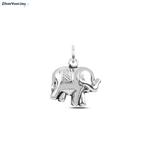 Zilveren olifant kettinghanger