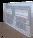 Verdeleromkasting, kleur RAL 9016 - (lxhxd) 1150x1000x275mm