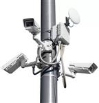 6, 7 of 8 meter heavy-duty stalen kantelmast met voetplaat extra stabiel