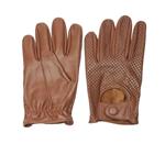 Swift retro racing mesh leren handschoenen nappa bruin