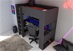 The Cube 5055 Gamingbed hoogslaper - 90x200 - Antraciet - Trasman