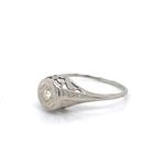 18 karaat Witgoud - Ring - 0.05 ct Diamant